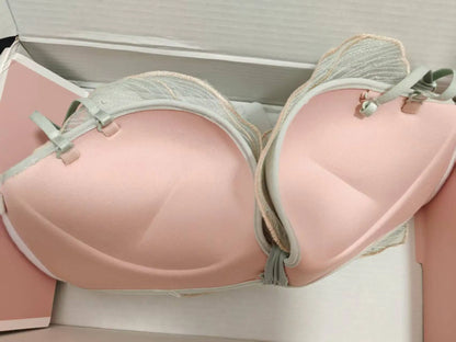 New Small Breast Push Up Seamless Underwear No Steel Ring Cute Adjustable Comfortable Bra Set