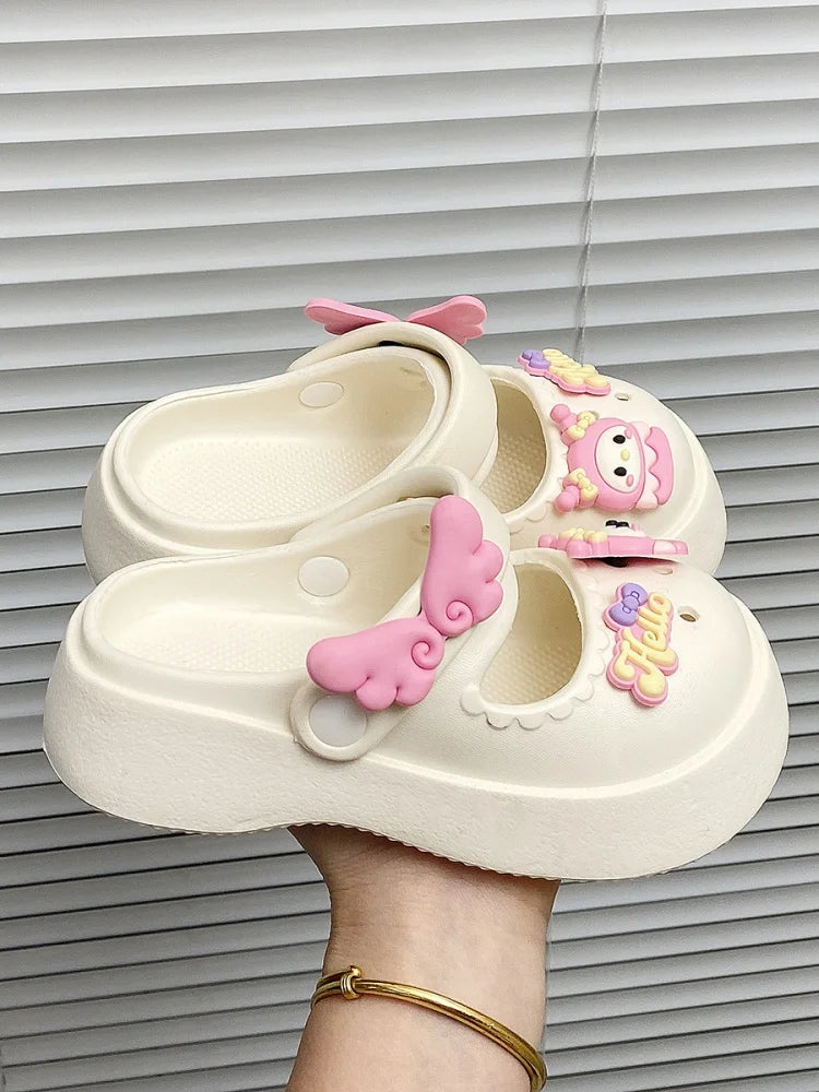 Girls Cute Slippers Summer New Kids Princess Shoes Girls Indoor Outdoor Sandals