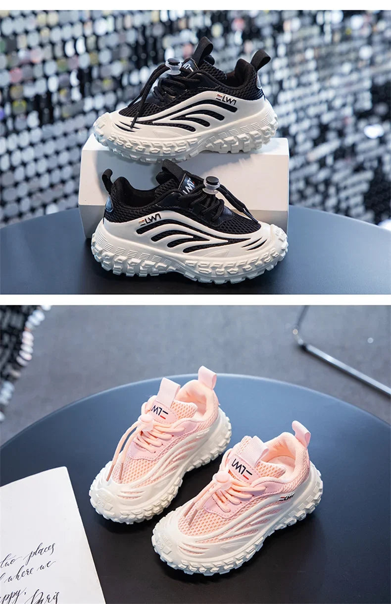 Breathable Mesh Kids Girls And Boys Casual Shoes Rubber Sole Summer Autumn Toddlers Tennis 3-6y