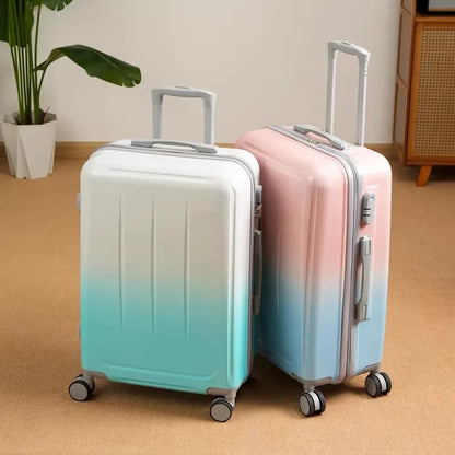 20/24 Inch Luggage Password Case Large Capacity Fashion Gradient Suitcase Universal Wheel