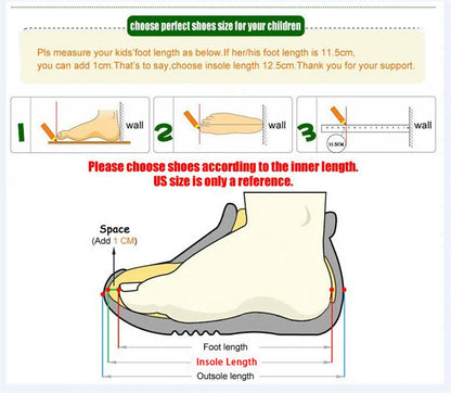 Breathable Mesh Kids Girls And Boys Casual Shoes Rubber Sole Summer Autumn Toddlers Tennis 3-6y