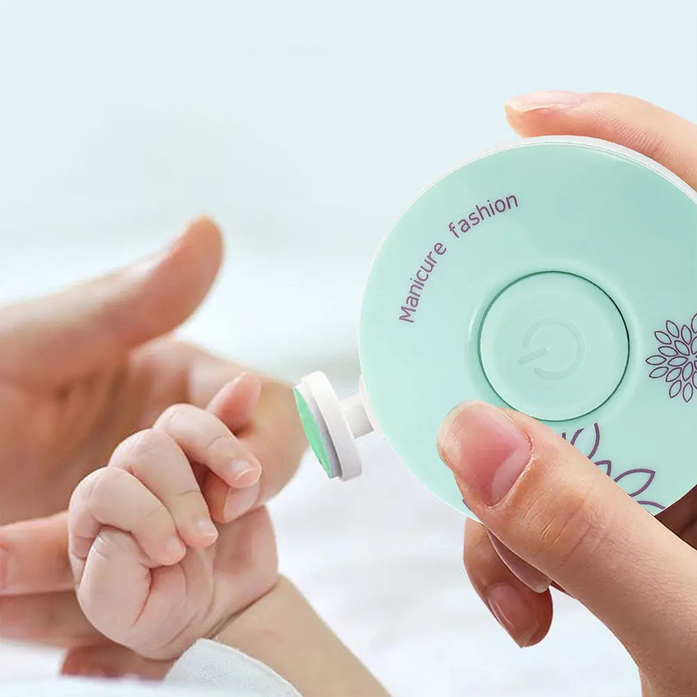 Electric Baby Nail Trimmer With Grinding Pads For Infants Toddlers Newborns Nail Care Kit Manicure Tool Set
