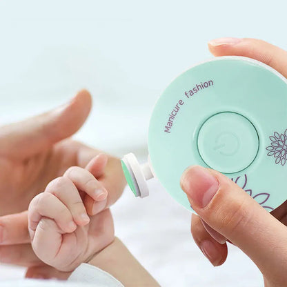 Electric Baby Nail Trimmer With Grinding Pads For Infants Toddlers Newborns Nail Care Kit Manicure Tool Set