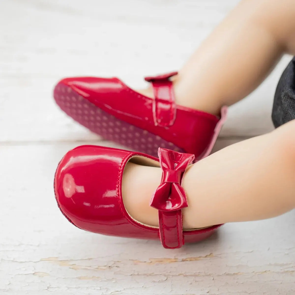 Baby Girls Shoes Bowknot Princess Dress Shoes PU Anti-slip Soft Sole Infant First Walkers Newborn Crib Baby Shoes