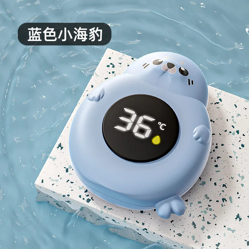 Baby Bath Thermometer Tub Temperature Monitor Hot Cold Water Resistant Temperature Warning Monitor Upgraded Sensor LED Display