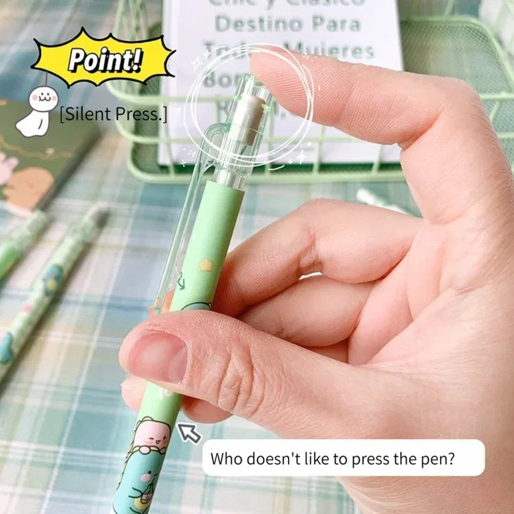 Kawaii Mechanical Pencil set 0.5/0.7mm 2B Refill Cute Cartoon Automatic Pencils School Office Supplies Child Gift Statione