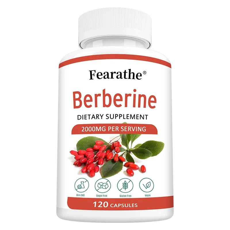 Berberine Capsules 2000mg  - Cardiovascular and Digestive Health,Balance Liver Health Digestion,Non-GMO