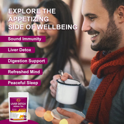 Minch Liver Detox Tea Bags Natural & Organic Unique Herbal Clearing Away Heat Detoxifying- Nourish and Support Your Liver Health