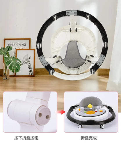 Baby Walker Anti-o-legs Multi-functional Anti-drop Anti-rollover Girl Baby Boy Walking Can Sit on Trolley U-shaped