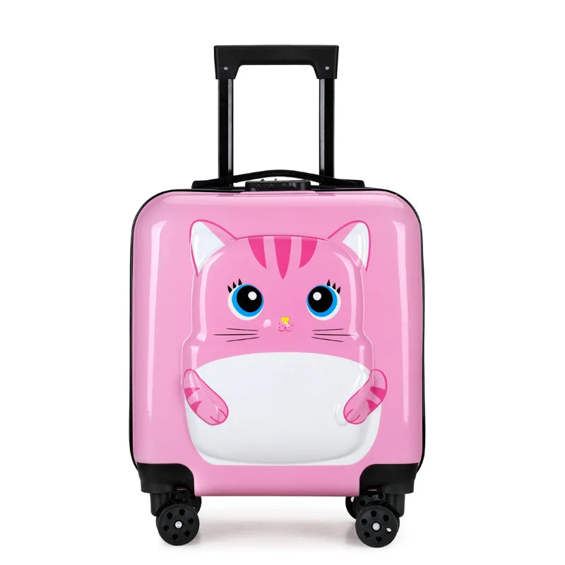 Children's Trolley Case Universal Wheel Cartoon Animal Portable Luggage Multi Function Boarding Case
