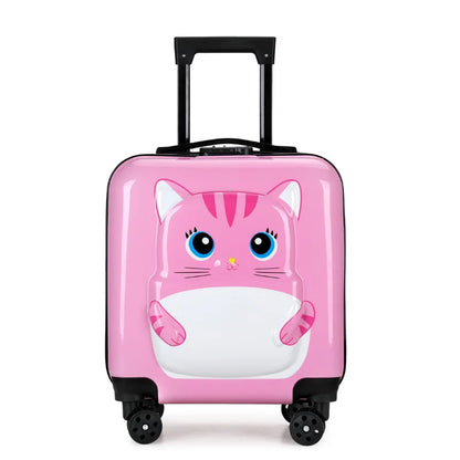 Children's Trolley Case Universal Wheel Cartoon Animal Portable Luggage Multi Function Boarding Case