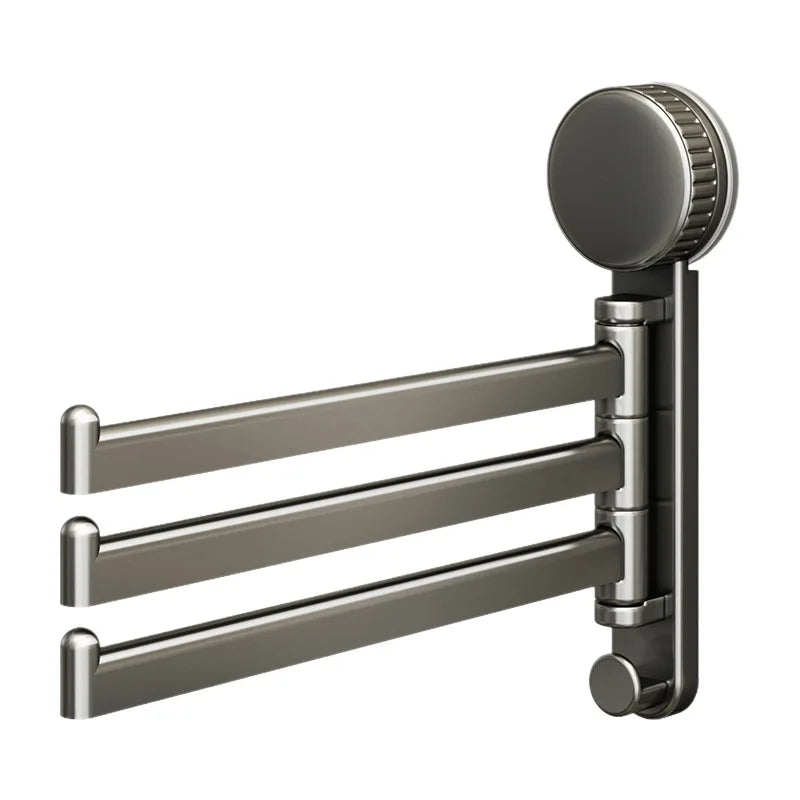 Suction Cup Cloth Rack Kitchen Storage Rack Wall-Mounted No-Drill Bathroom Organizer Draining Rack Hanging Dishcloth Towel Rod