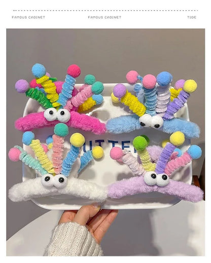 Clip Hair Accessory Thick Hair-Claw Clip Fluffy Plush Hairs Claw Clips for Girls Thick Hair Strong Hold Barrettes