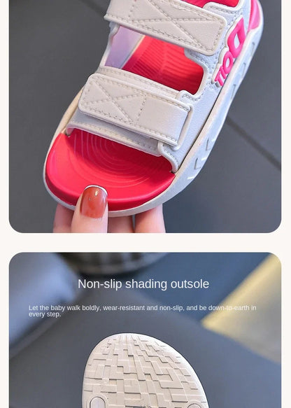 Child sandals new summer fashion open-toe shoes boys girls Lightweight Breathable Casual beach shoes students kids Flat sandals