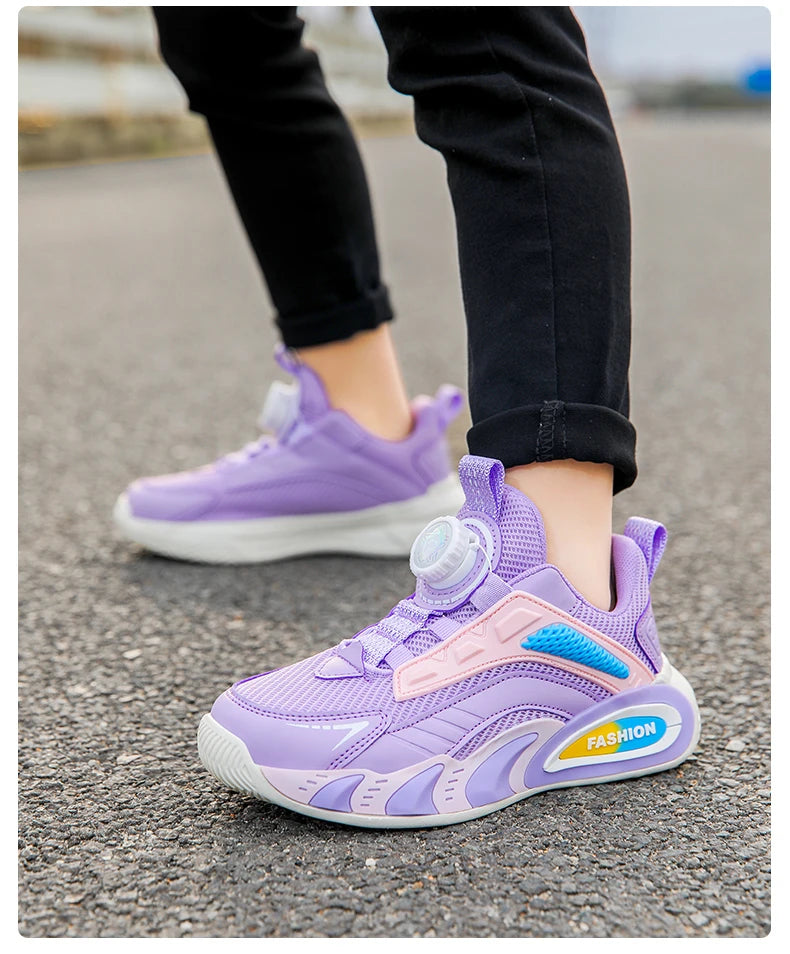 boy Kids Spring Sneakers Girls School Casual Shoes Outdoor Breathable Running Shoes Light Soft Pink Non-slip Children Shoes