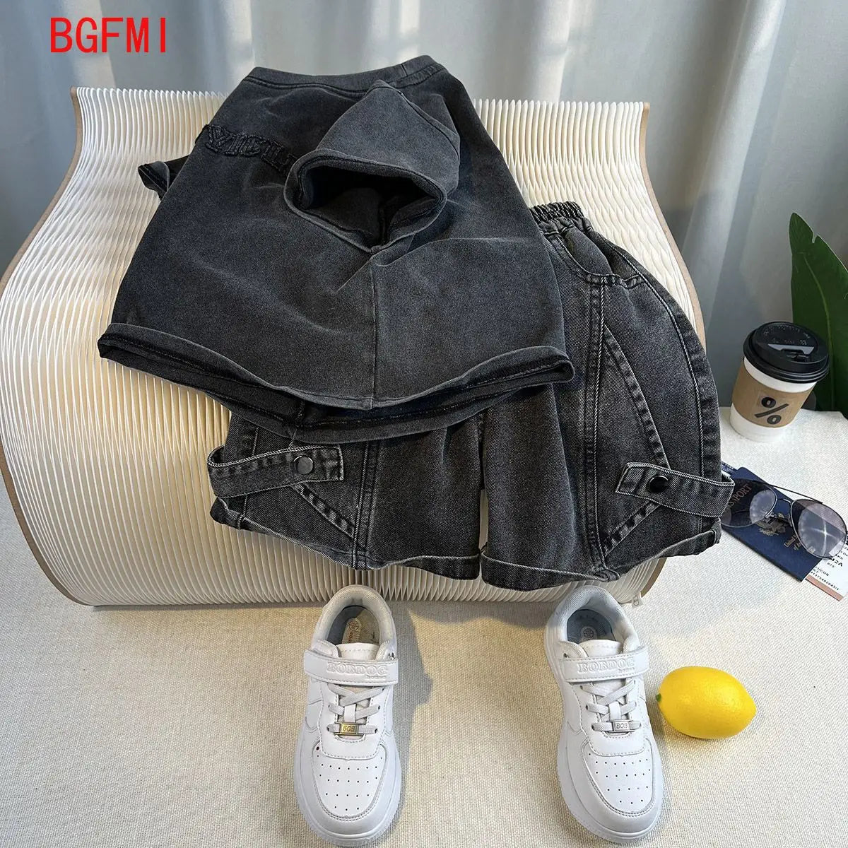 Hot Sale Fashion Baby Boy Suit Summer Clothes Short Sleeve T-shirt Short Jeans 2 Piece Set Kids Outfit Children's Costume