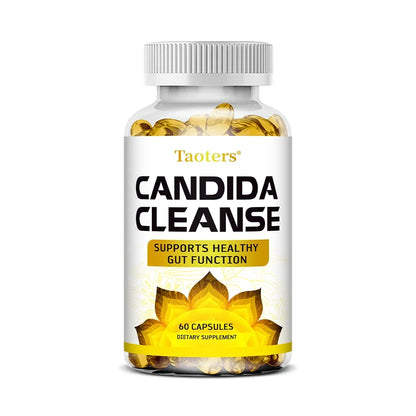 Candida Cleanse - Liver Cleansing, Detoxifying, Supports Intestinal Health, Cleansing Colon, Boosting Energy, 120 Capsules
