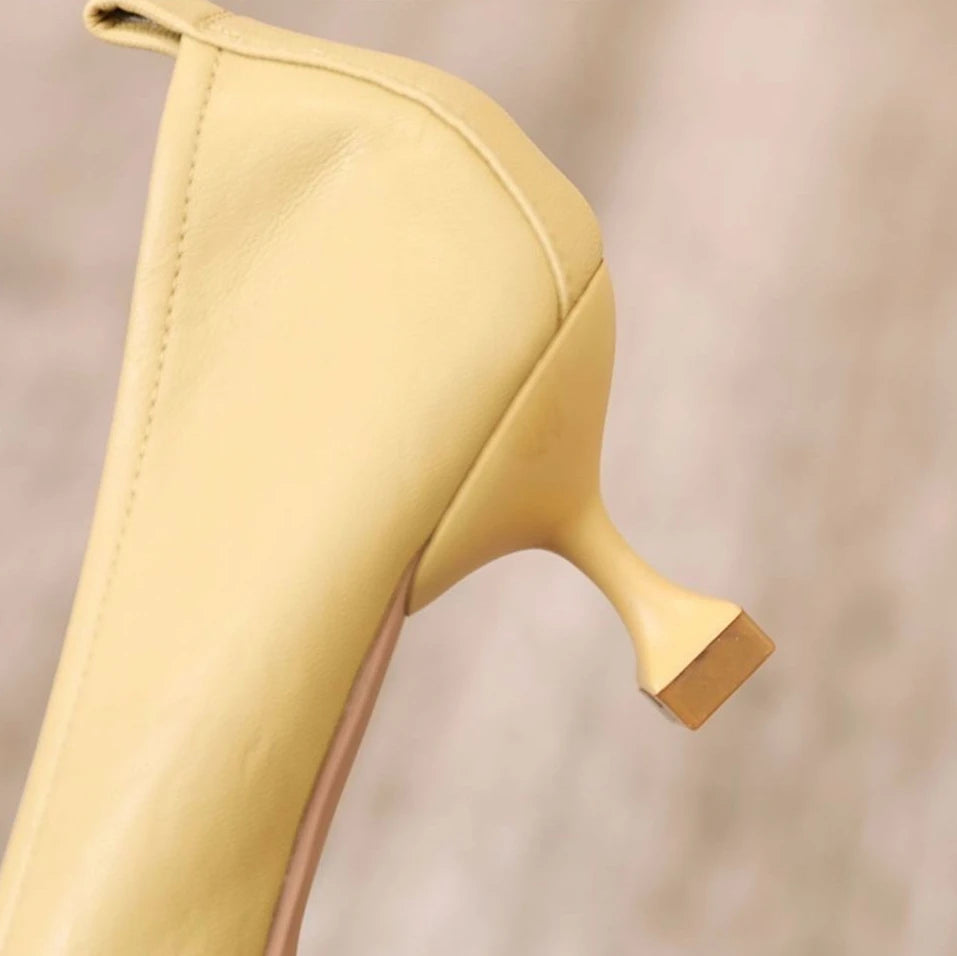 Women's Shoes Formal Black Ladies Pumps with Medium Heels Pointed Toe Luxury Brand Elegant Dress Popular Stylish Lastest Y2k A L