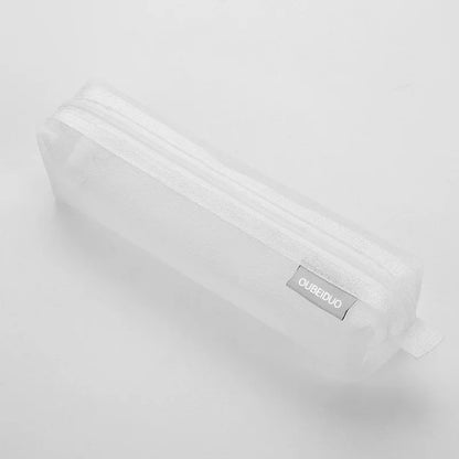 Mesh Pencil Case Transparent Pens Pouch Cute Simple Aesthetic Bag Organizer Office School Supplies for Student Stationary