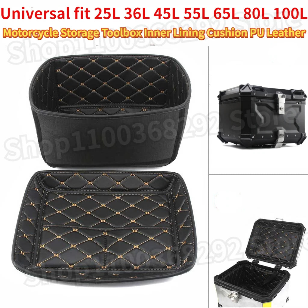 For 28L 36L 45L 55L 65L 80L 100L Aluminum Alloy Trunk Case Liner Luggage Box Inner Container Tail Case PU Leather Lining Bag