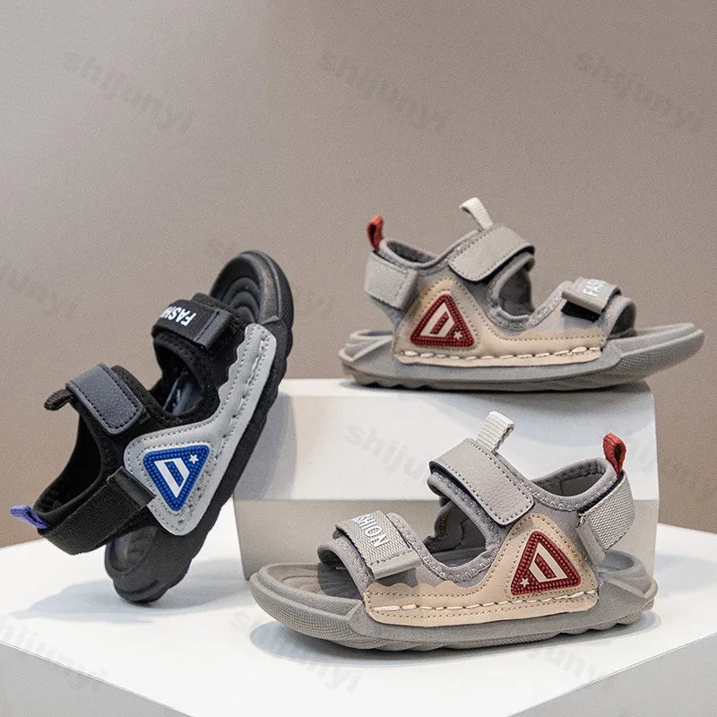 Summer New Fashion Trend Outdoor Beach Soft Sole Breathable Kids' Shoes Comfortable Cool Sneakers (Available)