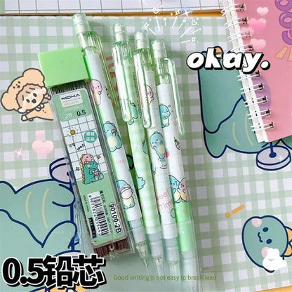 Kawaii Mechanical Pencil set 0.5/0.7mm 2B Refill Cute Cartoon Automatic Pencils School Office Supplies Child Gift Statione