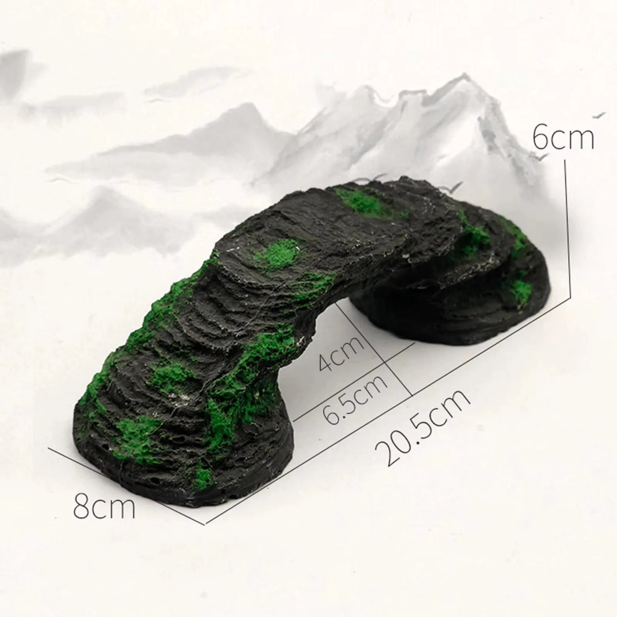 Fish Tank Artificial Bridge Resin Landscape Decoration Bridge Aquarium Equipment Accessories Ornament Cave Aquatic Pet Fish (Available)
