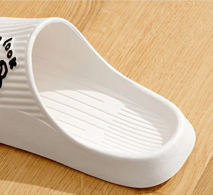 Summer Slippers Bathroom Platform Non-Slip Home Bear Cartoon Flip Flops Beach  Sandals Slides Indoor Outdoor