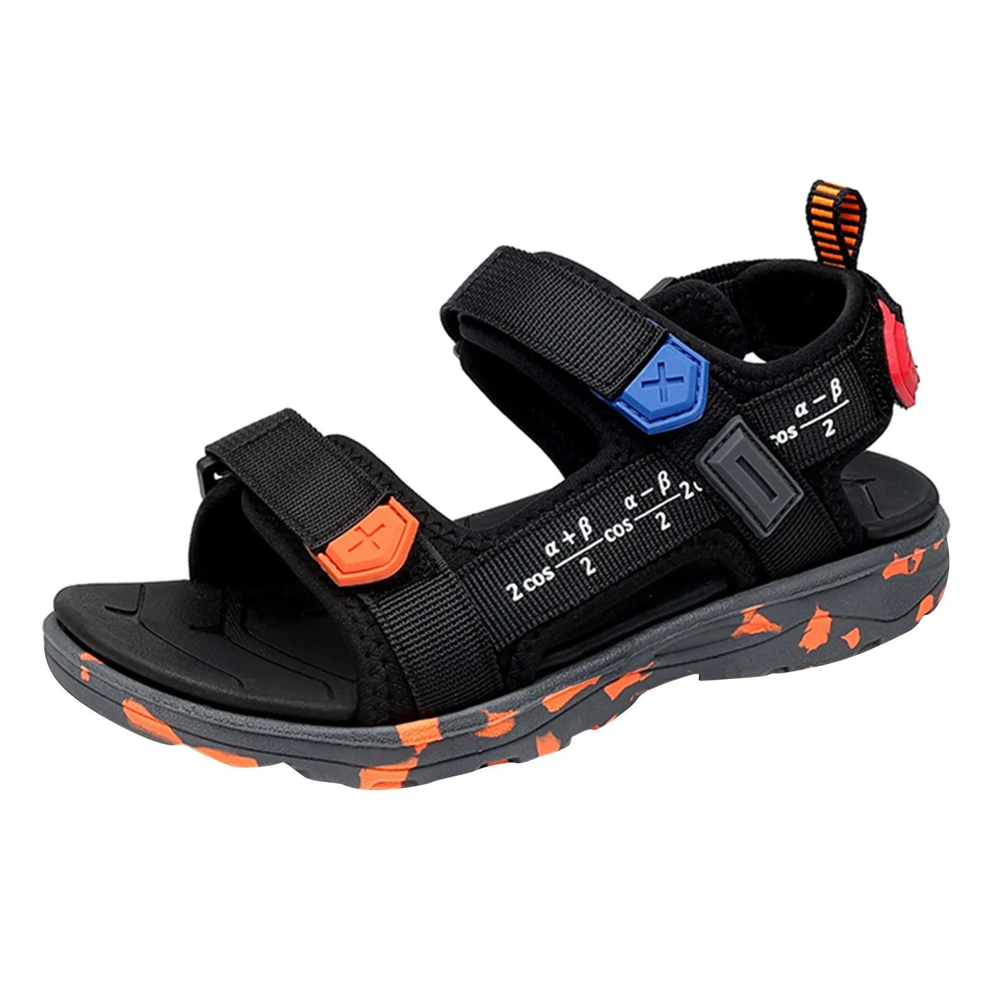 Boys Beach Shoes Open Toe Summer Shoes With Straps Sports Sandals Soft Non-Slip Slide Shoes Sports Flat Shoes For Outdoor
