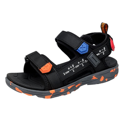 Boys Beach Shoes Open Toe Summer Shoes With Straps Sports Sandals Soft Non-Slip Slide Shoes Sports Flat Shoes For Outdoor