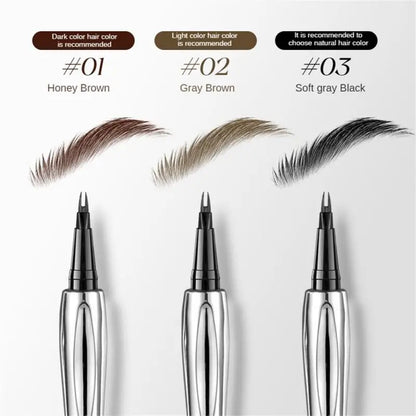 Eyebrow Pen Waterproof Anti Sweating Non fading Halo Dyeing Natural And Long lasting Wild Eyebrow Pen Multi Water Eyebrow Pen