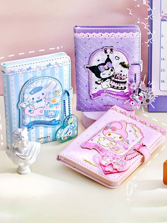 1pc Cute A6 Notebook With Magnetic Closure - Kuromi, My Melody & Cinnamoroll  Paper Journal For Teens & Adults Stationery Gift