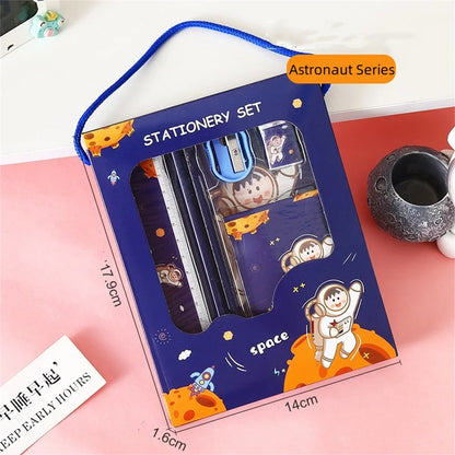 5/6pcs Stationery Sets Boys Girls Kids Learning Gift Box Pencil Notebook Ruler Eraser Set School Students Teacher Reward Gift