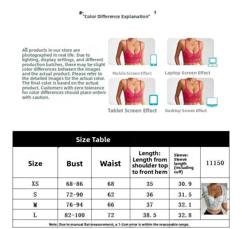 New Sle See-tough Lace Splice Fibone Little Vest ort Sve Women's T-irt Floral Sve European Sle Summer Top