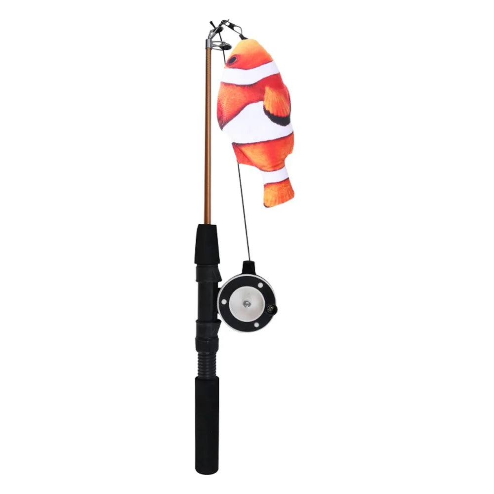 Retractable Cat Teaser Wand Toy Ultra-Long Refills Cat Feather Toys Catnip Fishing Rod Interactive Cat Toys for Indoor Cats