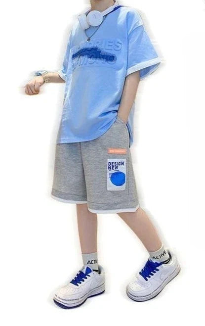 Sportswear Set Men's Children's Sets Boy Clothes Boys Clothing Cartoon Fashion Baby Summer Costumes (Available)