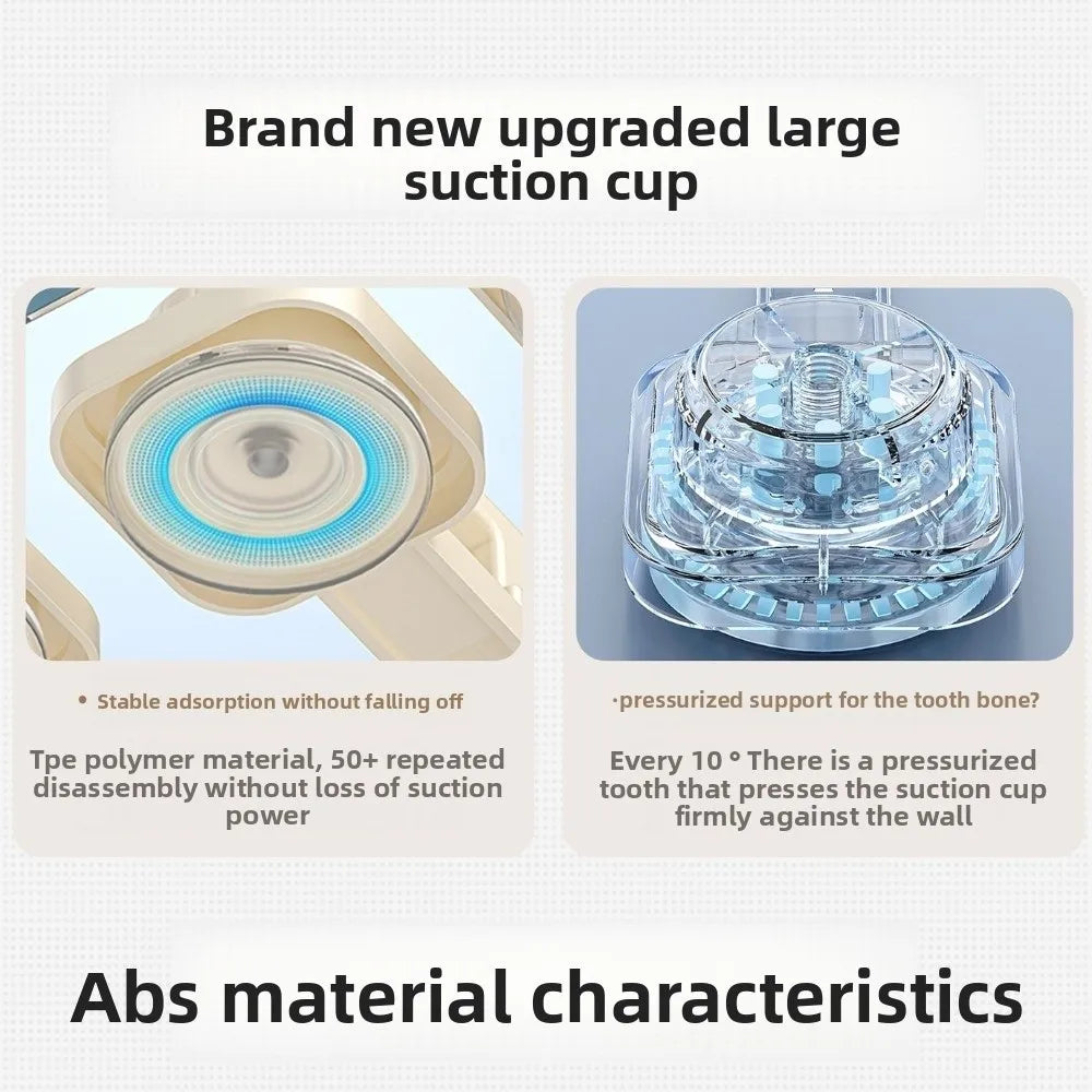 2Layers/3Layers Suction Cup Pot Lid Rack Cookware Storage Carbon Steel Pot Lids Holder Shelf Wall Mounted Space Saving