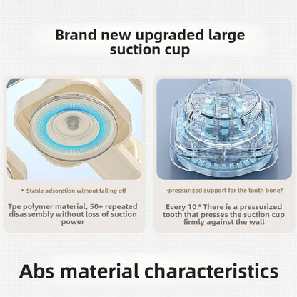 2Layers/3Layers Suction Cup Pot Lid Rack Cookware Storage Carbon Steel Pot Lids Holder Shelf Wall Mounted Space Saving