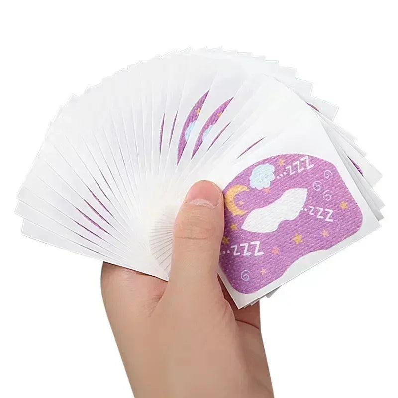 Children Anti-Snoring Stickers Mouth Correction Orthosis Tape Adult Night Sleep Lip Nose Breathing Improving Patch