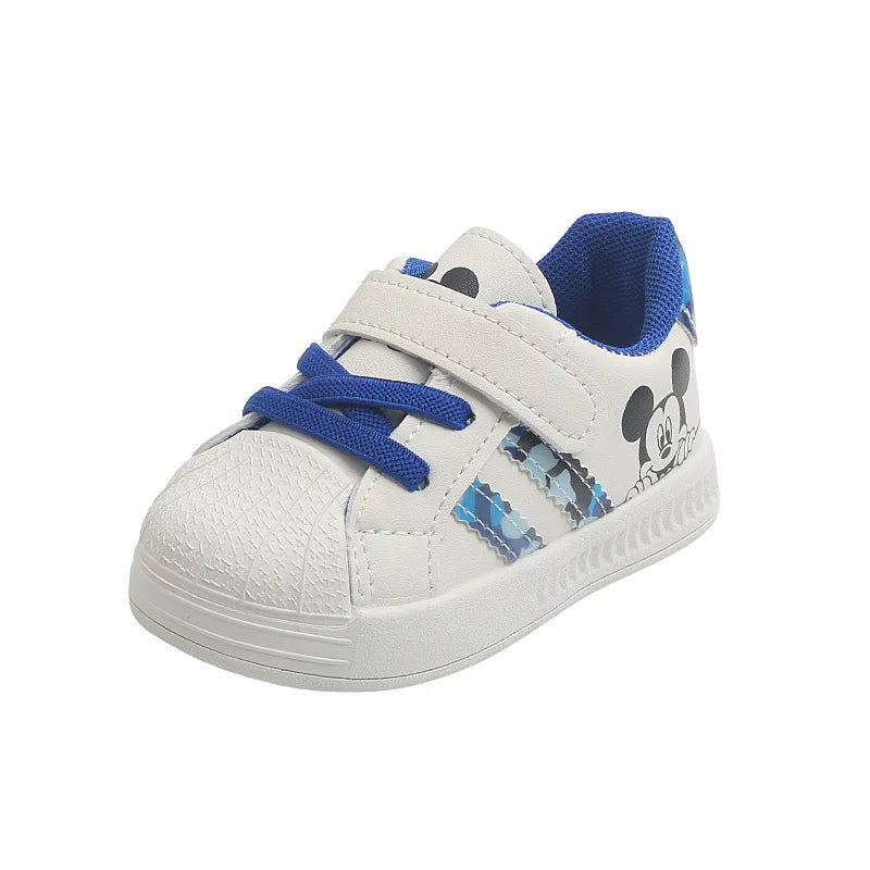 Spring And Autumn New Baby Walking Shoes Soft Soled Board Shoes Children's Sports Shoes Single Shoes Casual White Shoes