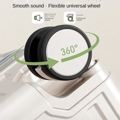 Luggage Unisex 20-inch Carry-On Suitcase 29-inch Large Capacity Aluminum Frame Travel Password Suitcase with Smooth wheels