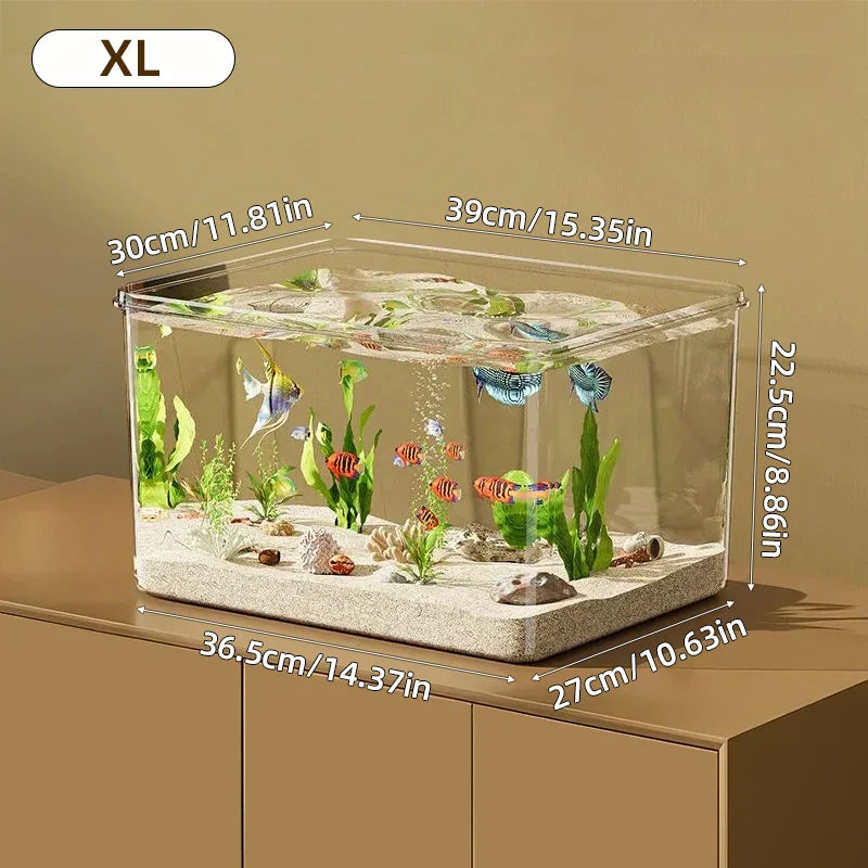 Desktop Fish Tank Bangladesh Transparent Aquarium - Small China Town