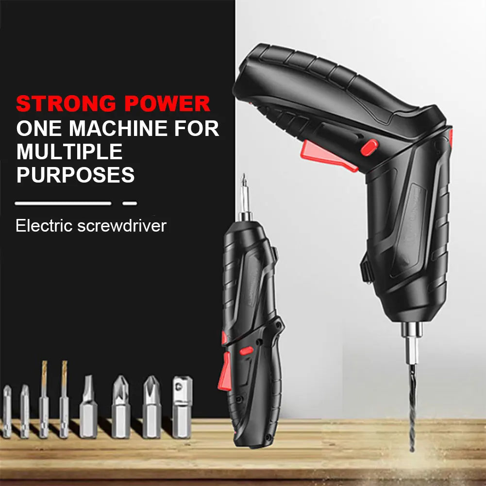 Electric Screwdriver Battery Rechargeable Cordless Screwdriver Powerful Impact Wireless Screwdriver Set Mini Drill Power Tools