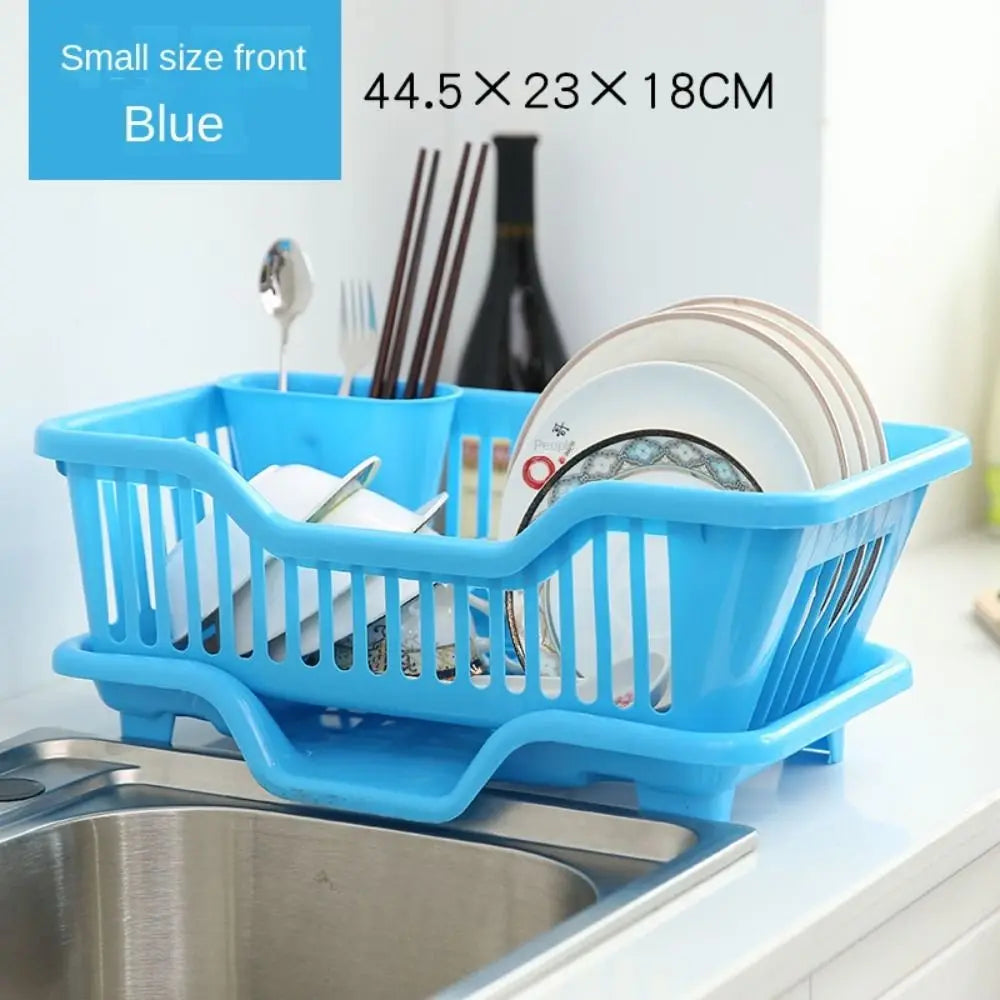 Dish Drying Kitchen Utensils Drainer Rack with Drain Board Countertop Dinnerware Plates Bowls Chopsticks Spoons Organizer (Available)