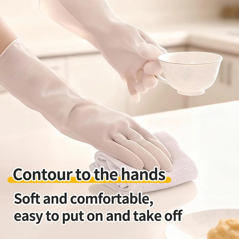 Long Length Nitrile Gloves Disposable Latex Free Powder Free Extended Cuff For Kitchen Cleaning Food Handling Beauty Salon