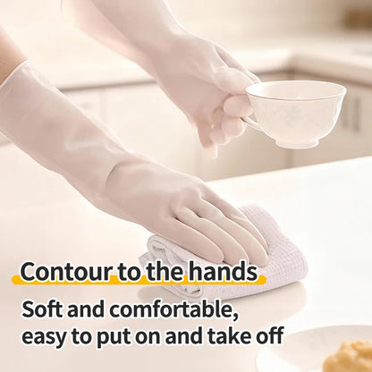 Long Length Nitrile Gloves Disposable Latex Free Powder Free Extended Cuff For Kitchen Cleaning Food Handling Beauty Salon