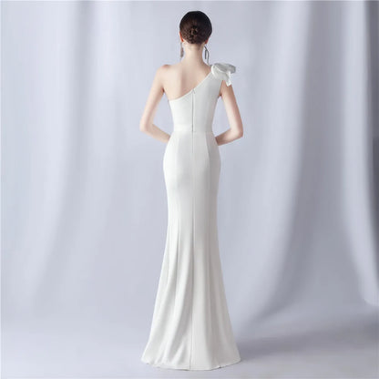 Women's Elegant Dresses for Prom Party Dress Evening Formal Gala Woman Luxury Special Events Occasion Chic Simple Satin 2024