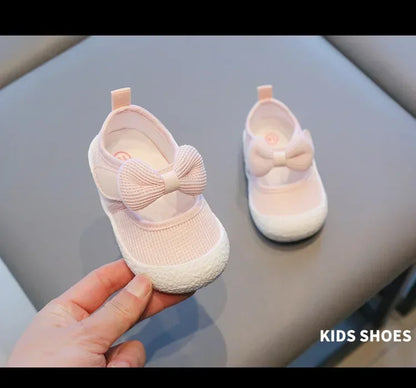 Kids Shoes  Baby Girl Walking Shoes with Breathable and Non Slip Mesh Bow Princess Shoes with Non Slip Soft Soles