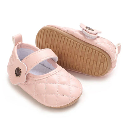 Baby Girl's Walking Shoes 3-6 Months Spring and Autumn Single Shoes Princess Shoes