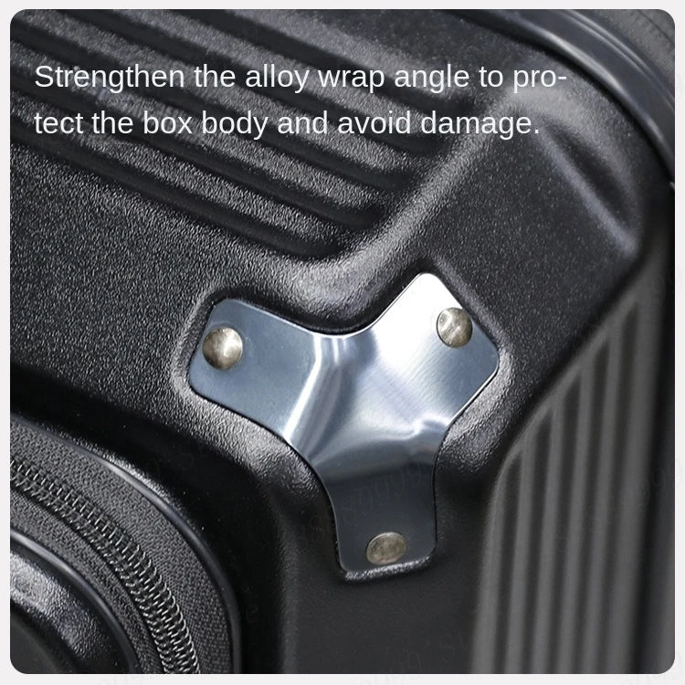 Large Capacity PC Material Suitcase 20/28/32/34-inch Deep-Compartment Travel Luggage with Combination Lock Side-Open Hard Shell